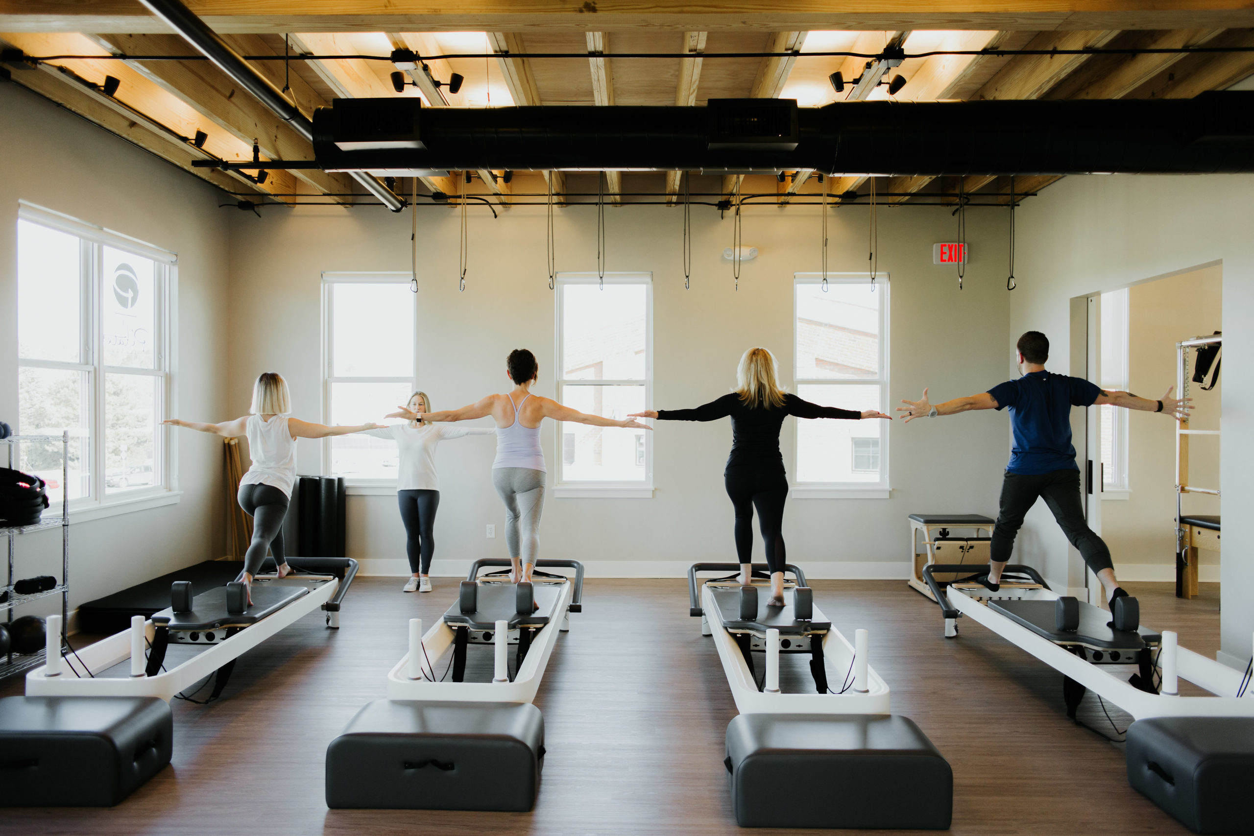 People perform Yoga at Pilates in East